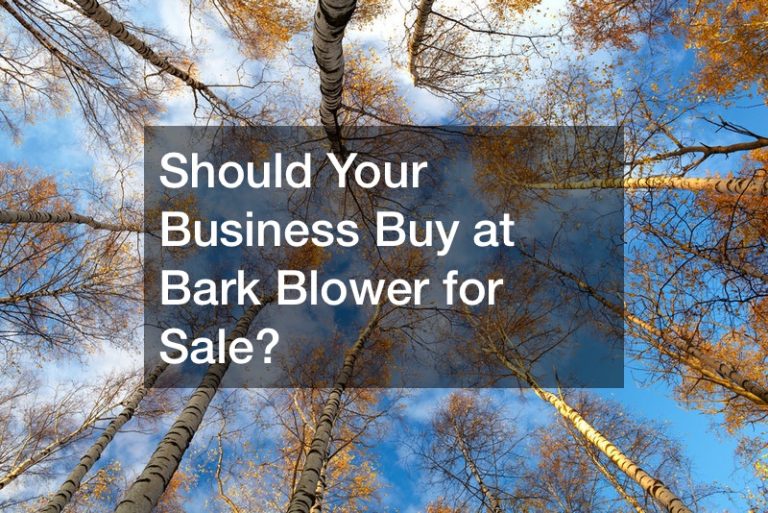 Should Your Business Buy at Bark Blower for Sale?